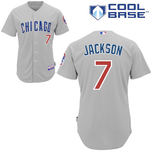 Brett Jackson #7 mlb Jersey-Chicago Cubs Women's Authentic Road Gray Baseball Jersey